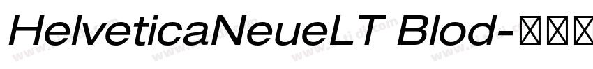 HelveticaNeueLT Blod字体转换